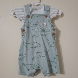 Carters short overalls 3-6 month